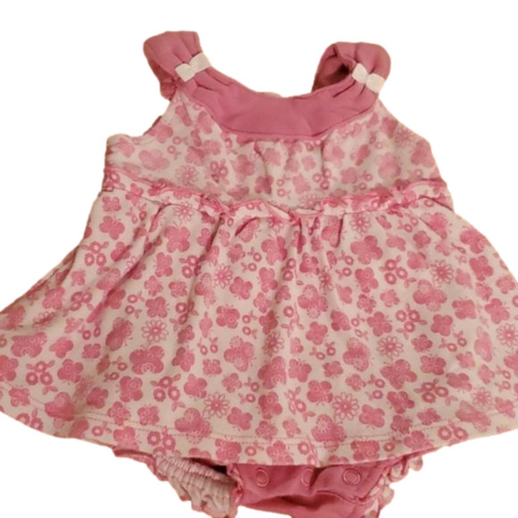Okie Dokie Baby Girl Sleeveless Romper Size NB - Picture 1 of 7